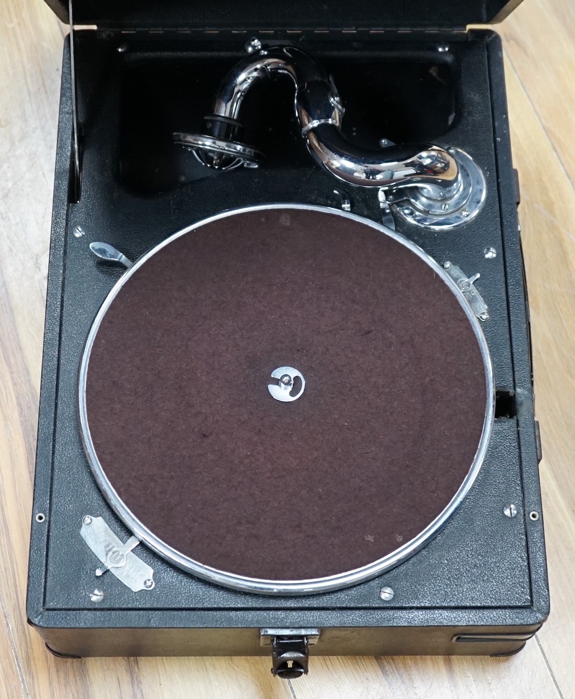 An HMV gramophone